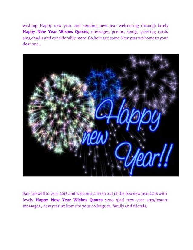 Wonderful Collection Of Happy New Year Quotes