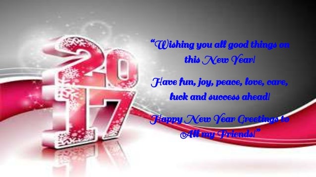 Happy New Year Wishes 2017 Unveiled