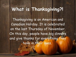 Happy thanksgiving!! | PPT