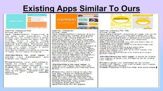 Existing Apps Similar To Ours
 
