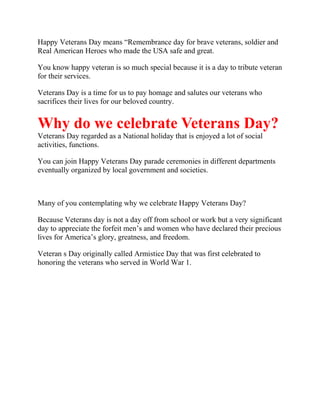 Veterans day poster ideas drawing
