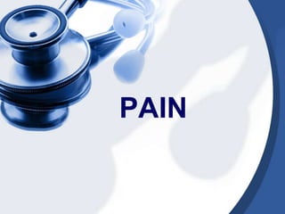 PainSuperficial pain- are sensations in the skin that are highly localized as a result of simultaneous stimulation of pain receptors and the tactile receptors.Deep or visceral pain- sensations not highly localized because of the absence of tactile receptors in the deeper structures so it is normally perceived as diffused pain.-	Tactile receptors- helps localize the source of pain stimuli.
