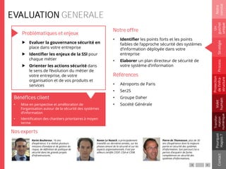 Bénéfices client
• Mise en perspective et amélioration de
l’organisation autour de la sécurité des systèmes
d’information
• Identification des chantiers prioritaires à moyen
terme
EVALUATION GENERALE
Problématiques et enjeux
Evaluer la gouvernance sécurité en
place dans votre entreprise
Identifier les enjeux de la SSI pour
chaque métier
Orienter les actions sécurité dans
le sens de l’évolution du métier de
votre entreprise, de votre
organisation et de vos produits et
services
Notre offre
• Identifier les points forts et les points
faibles de l’approche sécurité des systèmes
d’information déployée dans votre
entreprise
• Elaborer un plan directeur de sécurité de
votre système d’information
Références
• Aéroports de Paris
• Ser2S
• Groupe Daher
• Société Générale
Nos experts
Karim Bouherour, 16 ans
d’expérience, il a réalisé plusieurs
missions d’analyse et de gestion du
risque, de définition de politique de
sécurité dans les grands projets
d’infrastructures.
Ronan Le Nozach, a principalement
travaillé ces dernières années, sur les
phases amont de la sécurité et sur les
aspects organisationnels. Il est par
ailleurs certifié CISSP, CISA et CISM.
Notre
constat
Un
guichet
unique
Pourquoi
Hapsis?
ContactProcess
Volet
humain
Stratégie
Transfor-
mation
numérique
Protection
del’infra-
structure
Pierre de Thomasson, plus de 30
ans d’expérience dont la majeure
partie en sécurité des systèmes
d’information. Son parcours lui a
permis d’acquérir de fortes
compétences en sécurité des
systèmes d’informations.
 