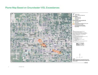 8 Presentation Title
Plume Map Based on Groundwater VISL Exceedances
 