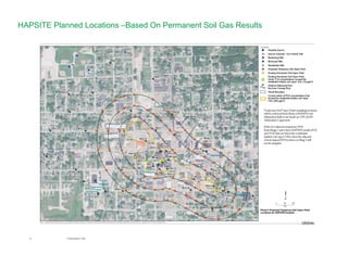 9 Presentation Title
HAPSITE Planned Locations –Based On Permanent Soil Gas Results
 