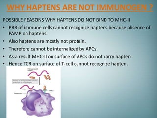 Haptens Example Hapten | PPTX