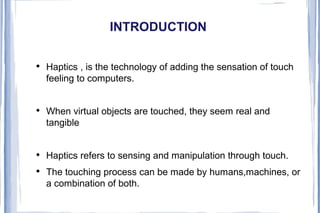Haptic Technology | PPT