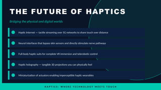 Exploring Haptics: The Future of Touch Technology and Immersive ...