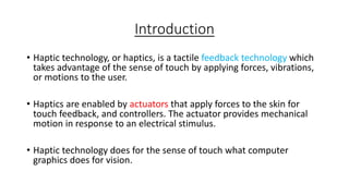 Haptic Technology | PPTX