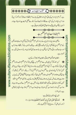 Haqeeqat e Ism e Allah Zaat