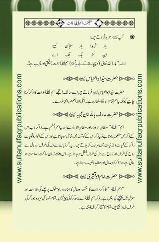 Haqeeqat e Ism e Allah Zaat