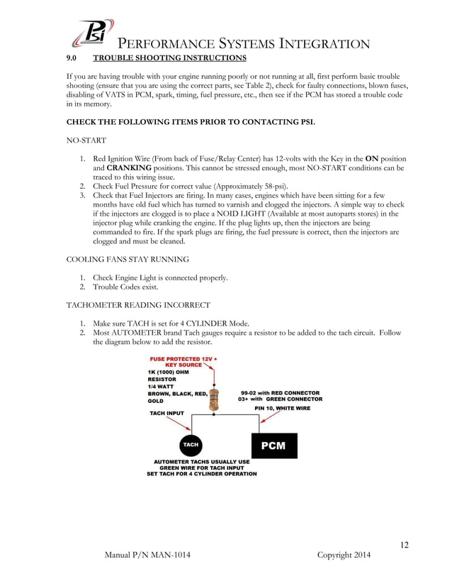 Har 1014 Vortec DBW Wiring Harness Manual and Instructions PDF