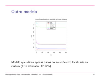Alguns resultados da analise descritiva 
O que podemos fazer com os dados coletados? | Alguns resultados da analise descritiva 18 
 