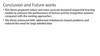 Human activity recognition from sensor data | PPTX