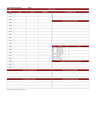 Harada Method Templates PDF