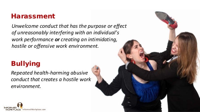 harassment prevention from the illegal to the currently legal to the
