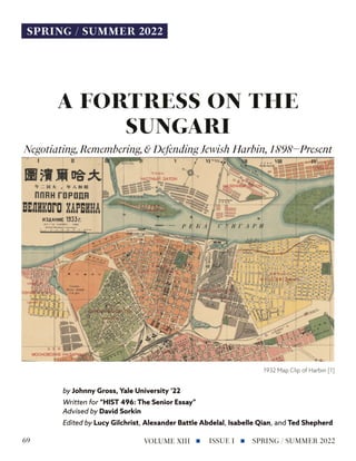 Harbin-Gross-Spring2022.pdf Yale Historical Review