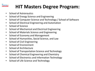 Hit Graduate Programs Harbin Institute of Technology Scholarship 2023.pptx