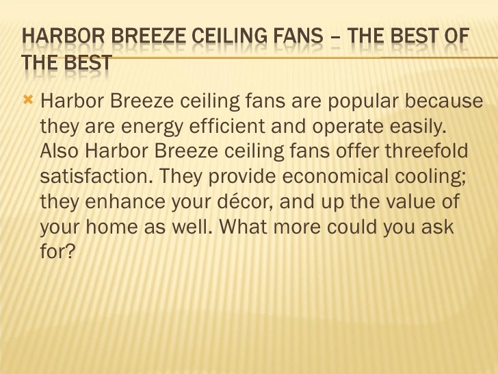 Harbor Breeze Ceiling Fans The Best Of The Best