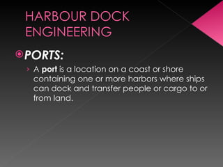harbor types and site selection | PDF