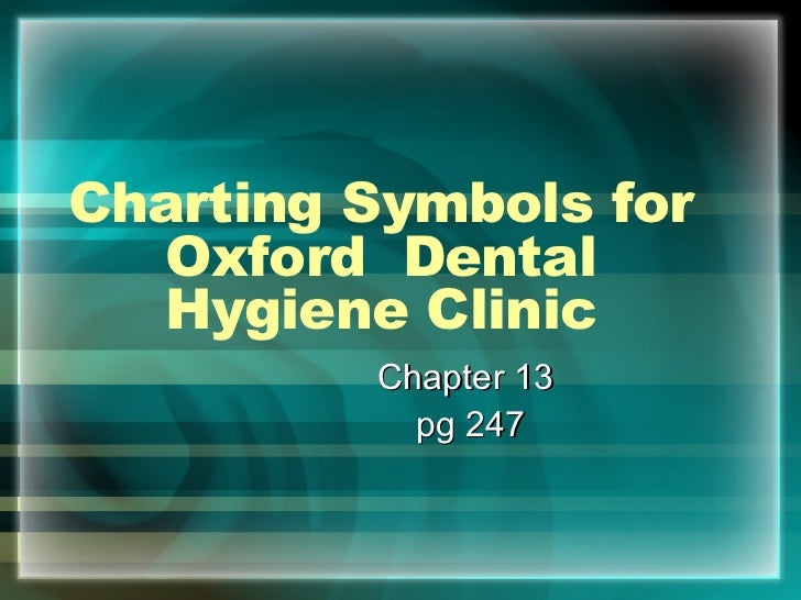 Dental Charting Symbols Canada