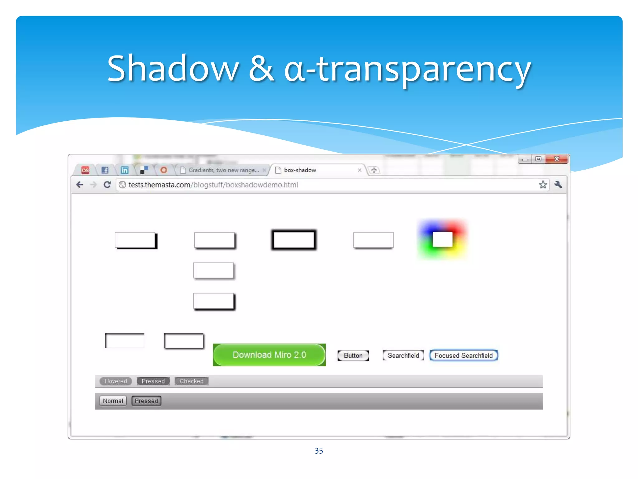 α-transparencycolor: #808080;color: rgb( 128, 128, 128 );color: rgba( 0, 0, 0, .5 );34