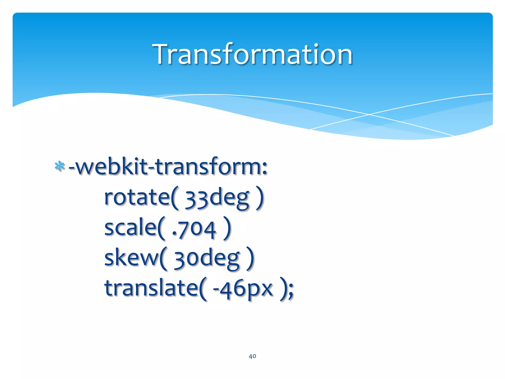 .three-columns {	column-count: 3;	column-gap: 20px;	column-rule: 1px dottedgrey;}39Columns
