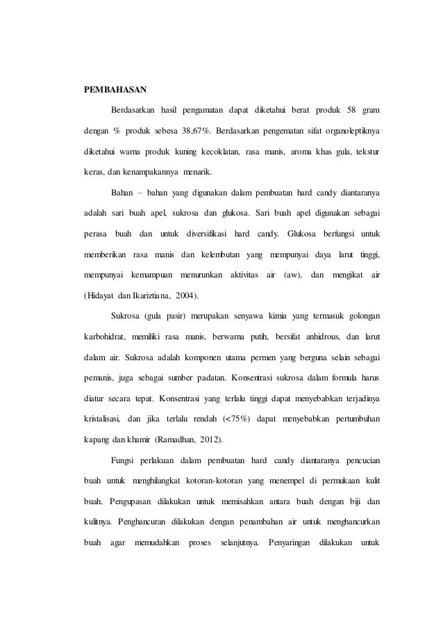 Laporan Praktikum Hard Candy
