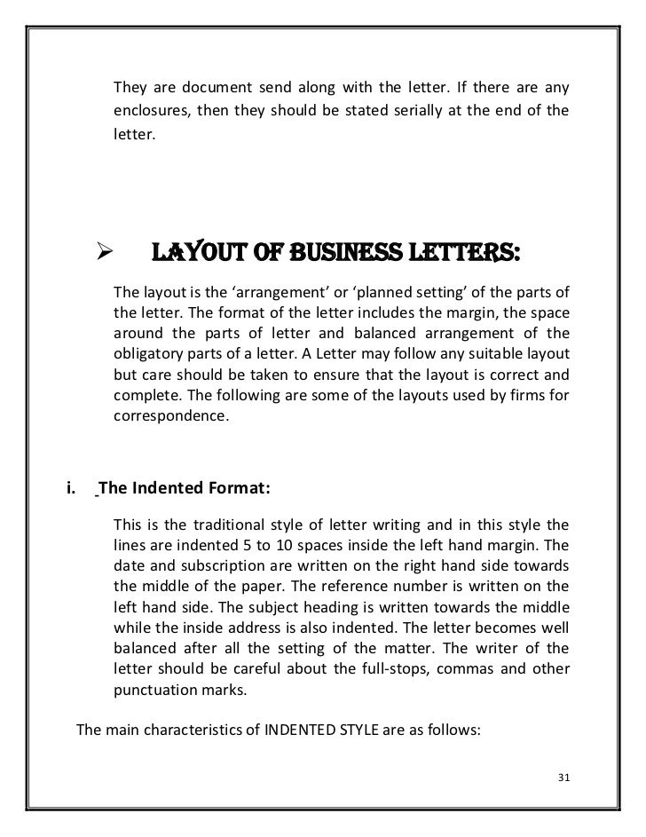 characteristics of business letter essay