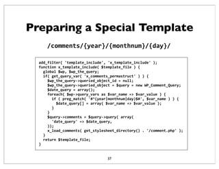 Preparing a Special Template
add_filter(A'template_include',A'x_template_include'A);
functionAx_template_include(A$templat...