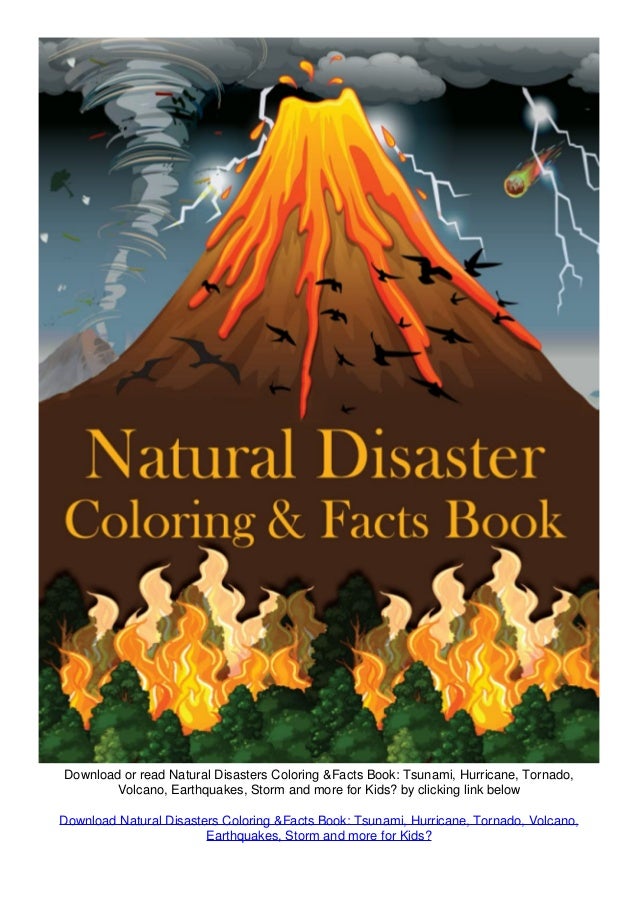 ( Hardcover ) Natural Disasters Coloring & Facts Book: Tsunami