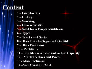 Hard disk | PPT