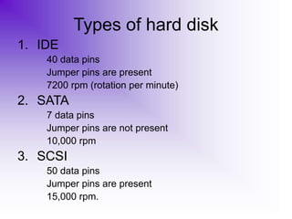 Hard disk | PPT