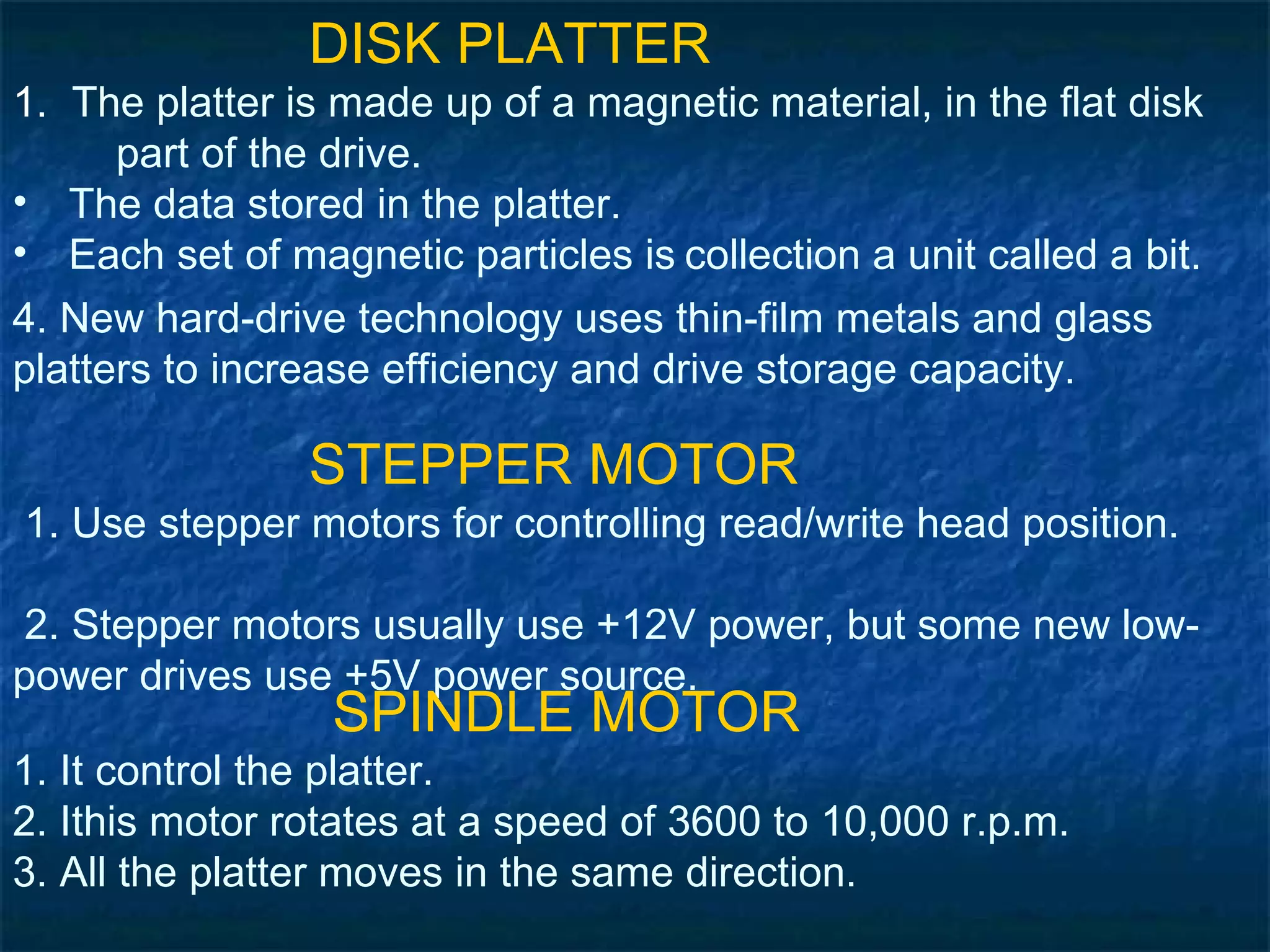 Hard disk PPT | PPT