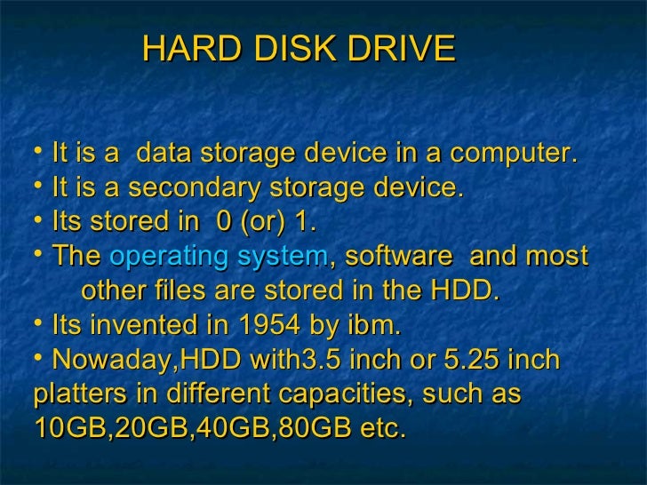 hard-disk-ppt