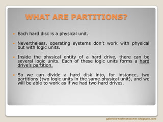 Hard Drive Partitions Ppsx Operating Systems Computer Software Hard Drive Partitions Ppsx Operating Systems Computer Software
