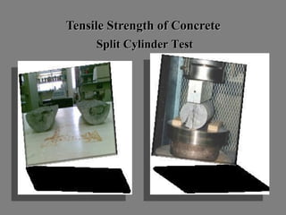 Tensile Strength of ConcreteTensile Strength of Concrete
Split Cylinder TestSplit Cylinder Test
 