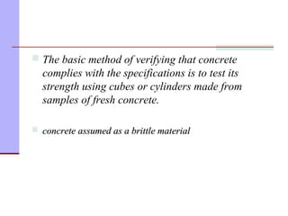 Hardened concrete testing | PPT