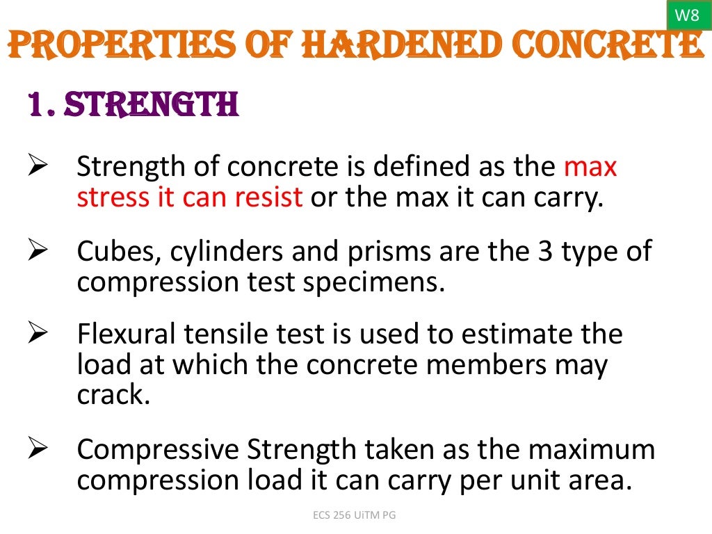 Hardened concrete