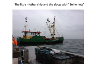 The little mother ship and the sloop with ’ Seine nets’
 