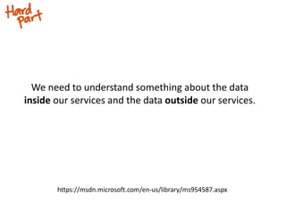 The hardest part of microservices: your data Slide 35