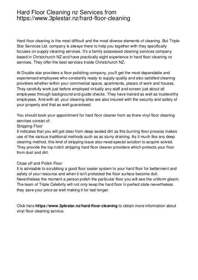 Hard Floor Cleaning Nz Services From Https Www 3plestar Nz Hard Flo