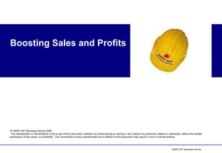Boosting Sales and Profits 