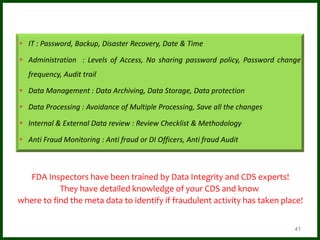 DATA INTEGRITY GMP COMPLIANCE | PPTX