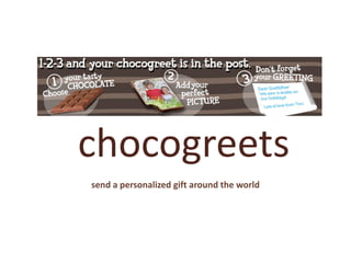 chocogreets
send a personalized gift around the world

 
