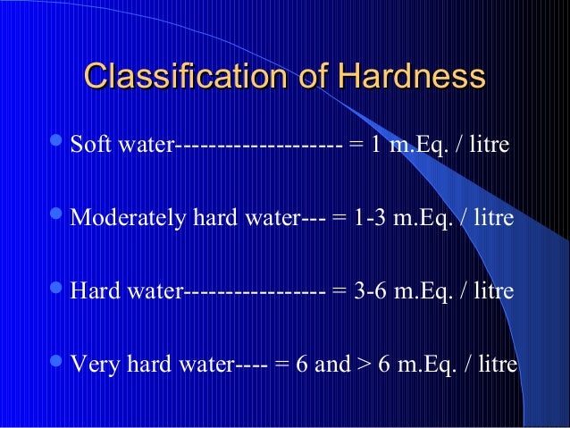 hardness of water is due to