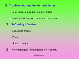 Hardness of water