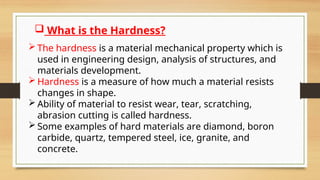 Comprehensive Overview of Hardness Testing Methods and Applications in ...
