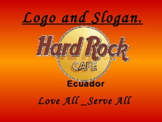 Logo and Slogan. Love All _Serve All 