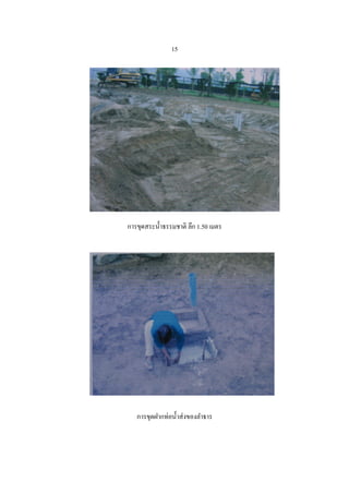 15




การขุดสระน้ าธรรมชาติ ลึก 1.50 เมตร




   การขุดฝากท่อน้ าส่งของลาธาร
 